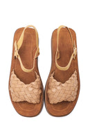 Women's Knitted Detailed Sandals | Derimod