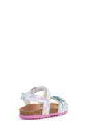 Geox Kız Bebek Beyaz Chalki Bantlı Deri Sandalet | Derimod