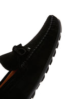 Men's Black Suede Leather Casual Loafer | Derimod