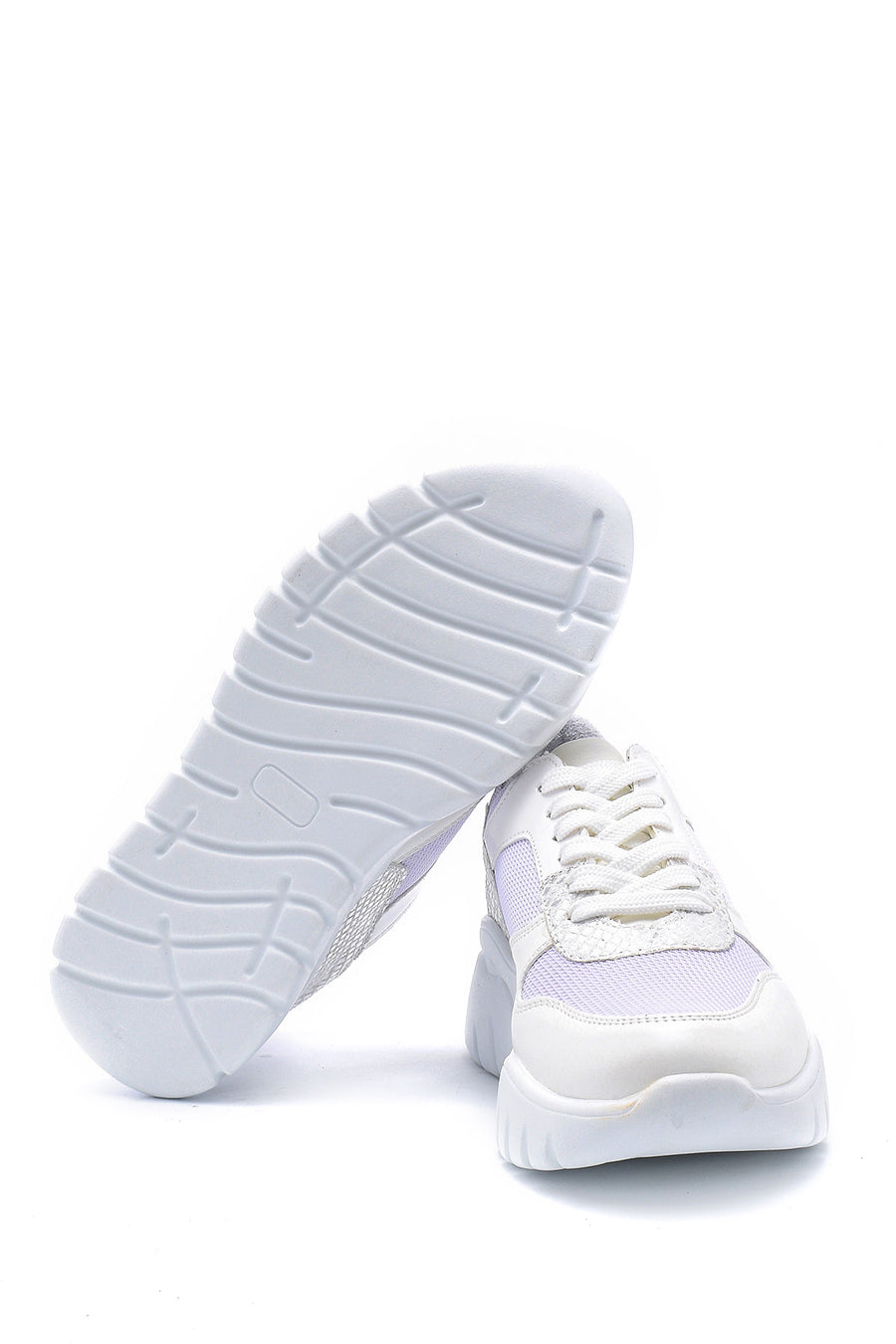 Women's Silver Detailed Sneaker