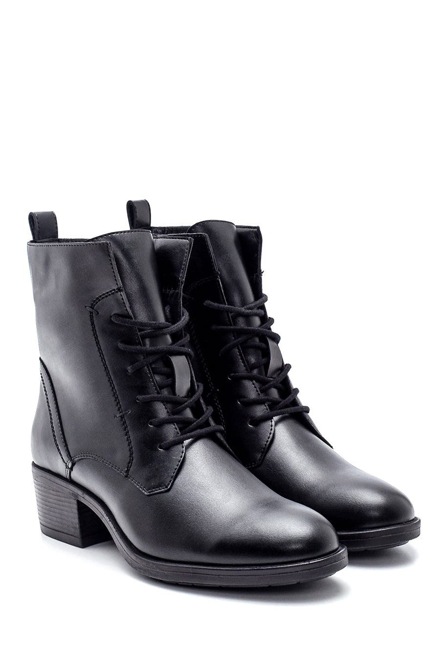 Women's Heeled Zipper Detailed Boots