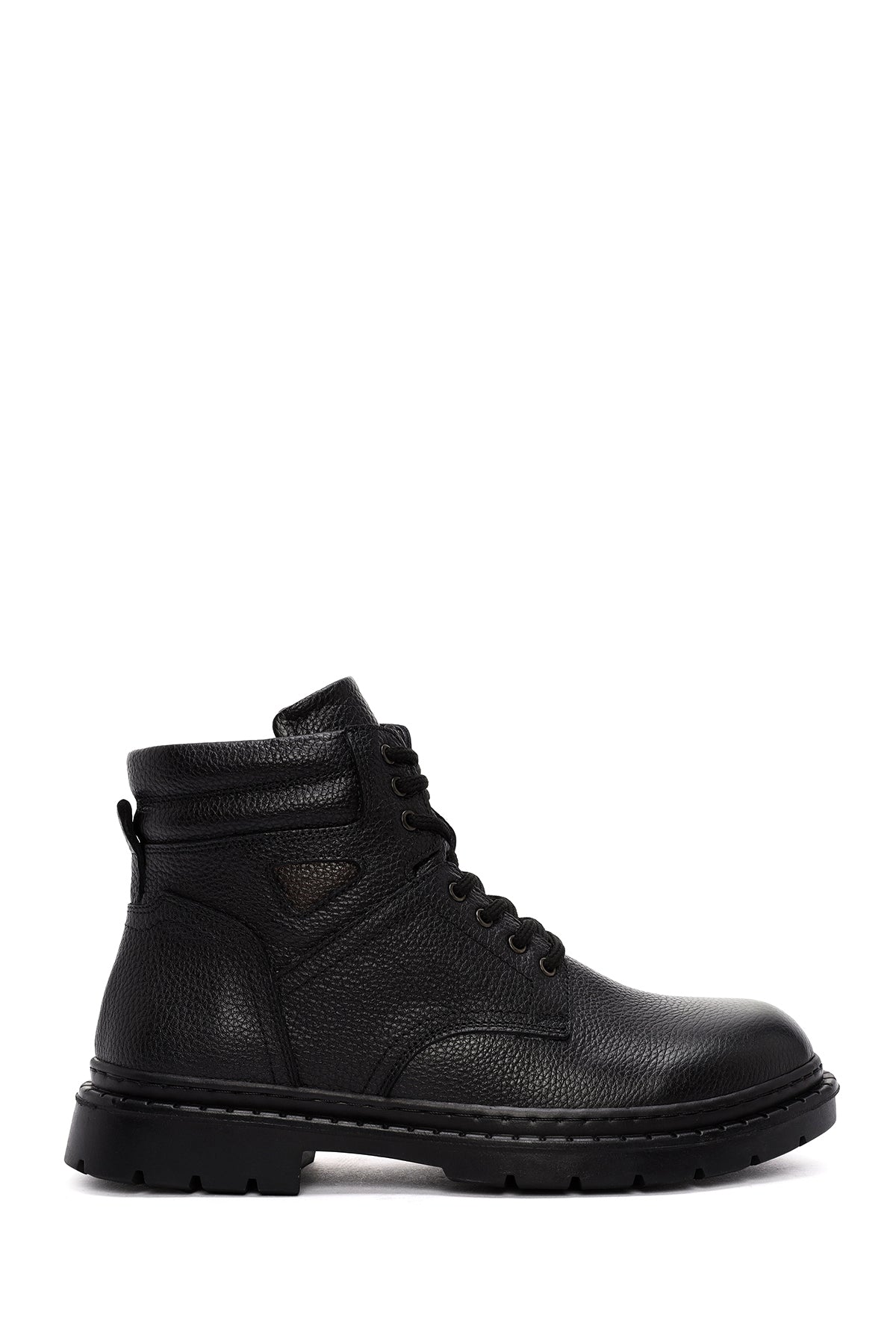 Men's Black Lace-Up Leather Casual Boots 24WFD7542FT | Derimod