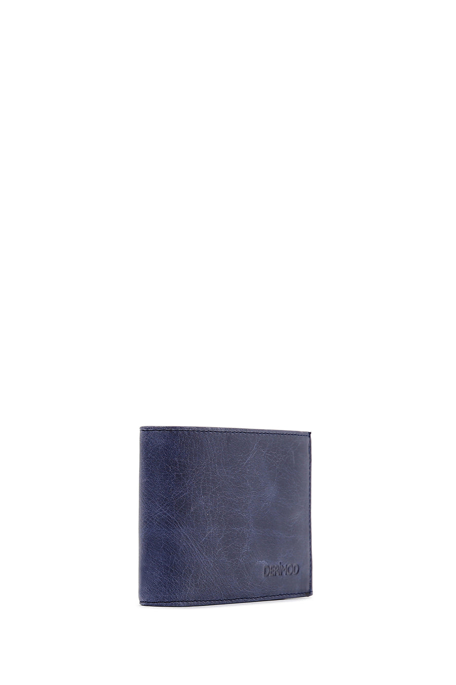 Men's Navy Blue Leather Wallet