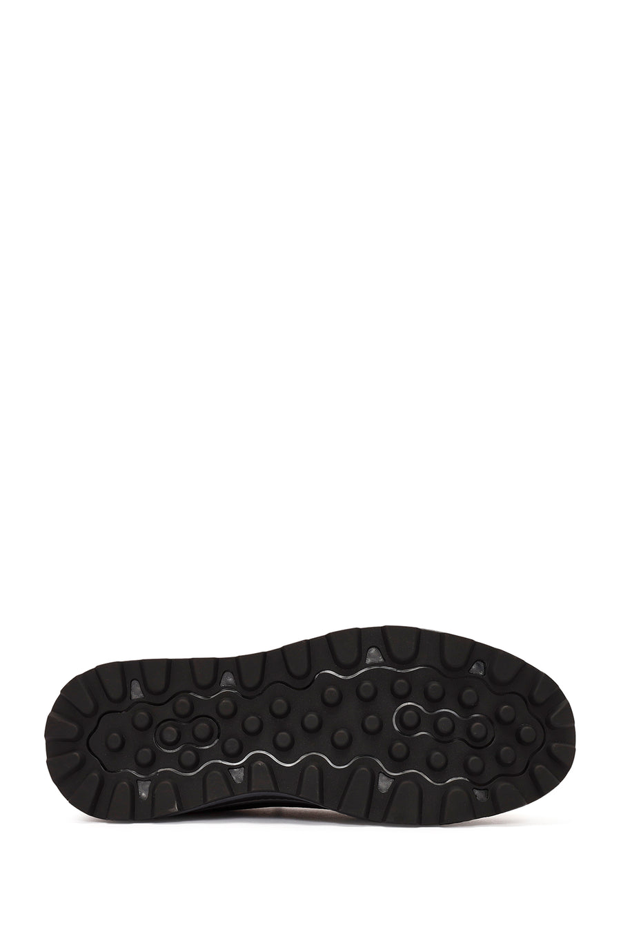 Men's Black Lace-up Leather Sneaker