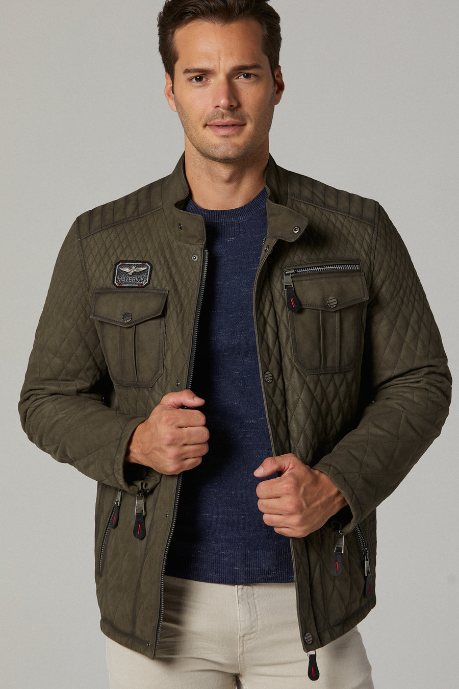 Asensio Men's Leather Jacket