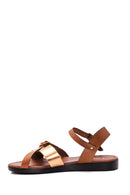 Women's Leather Crossbody Bodrum Sandals | Derimod