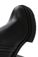 Women's Black Leather Platform Heeled Boots | Derimod