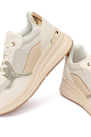 Kadın Bej Kalın Tabanlı Sneaker | Derimod
