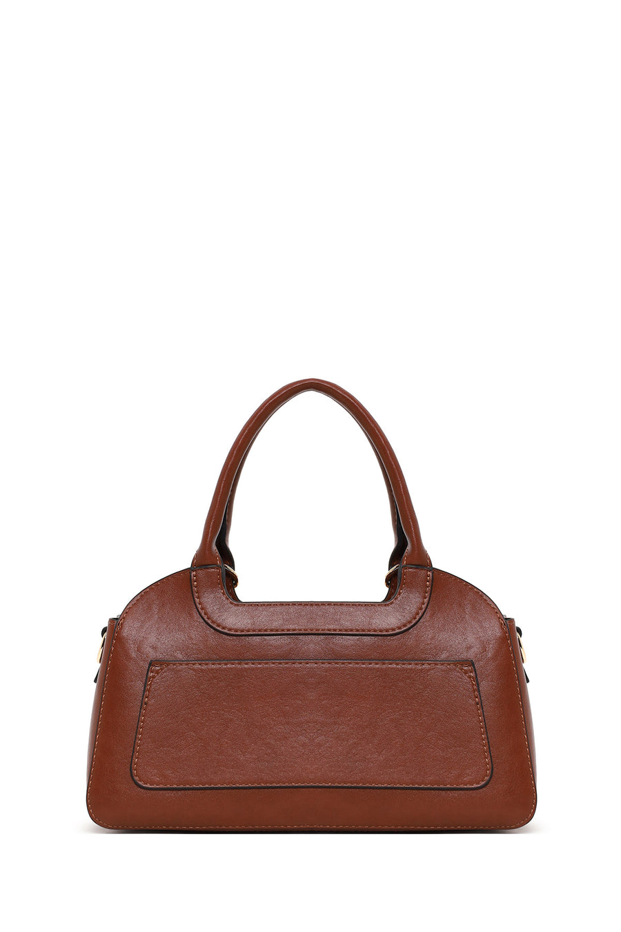 Woman Brown Long-Strap Knitted Mini Shoulder Bag