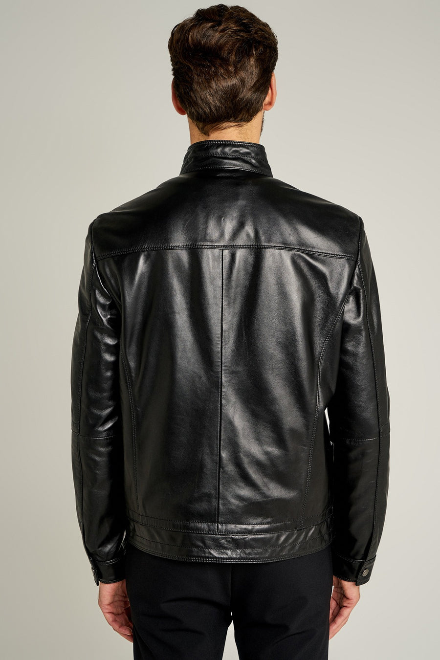 New Hugo Men's Leather Jacket