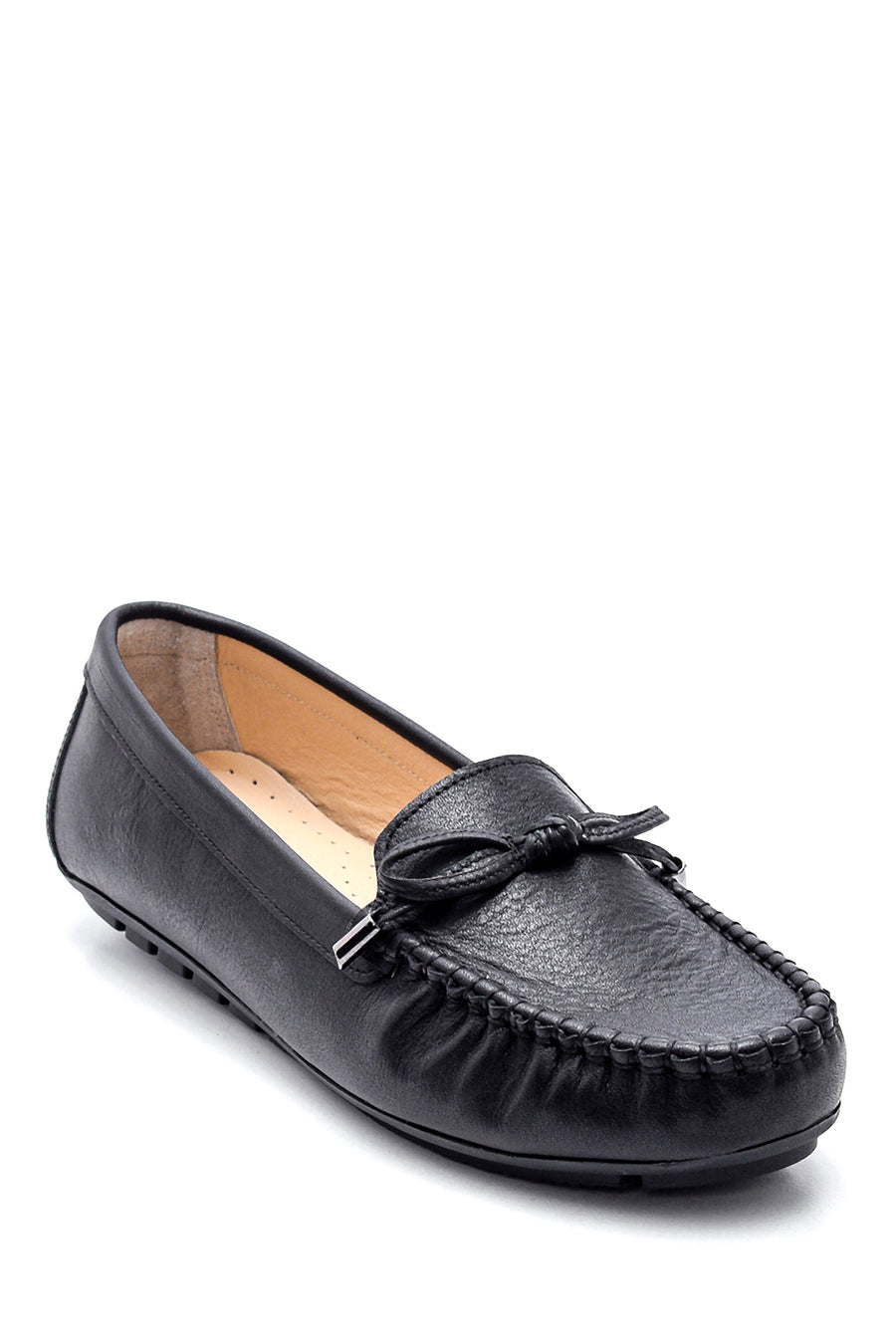 Women's Leather Bow Loafer
