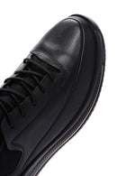 Men's Black Leather Sneaker | Derimod