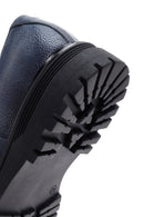 Men's Navy Blue Leather Casual Shoes | Derimod