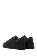 Men's Black Lace-up Leather Sneaker | Derimod