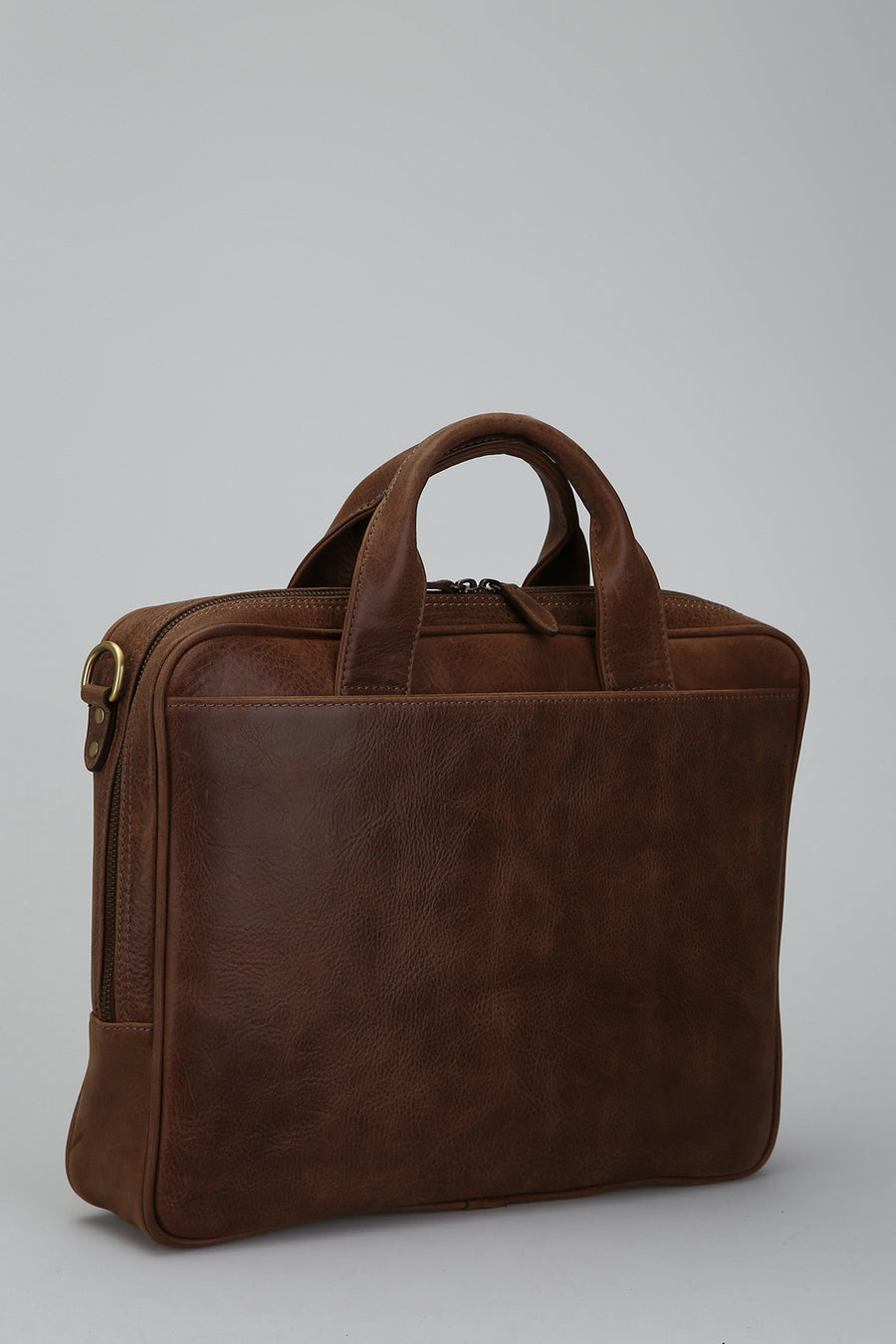 Tan Men's Leather Briefcase