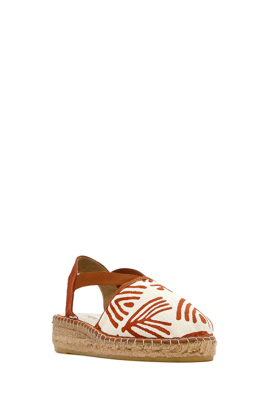 Kastamonu Taş Baskı Kadın Taba Desenli Espadril