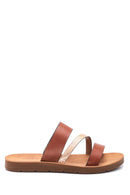 Women's Tan Stone Slippers | Derimod