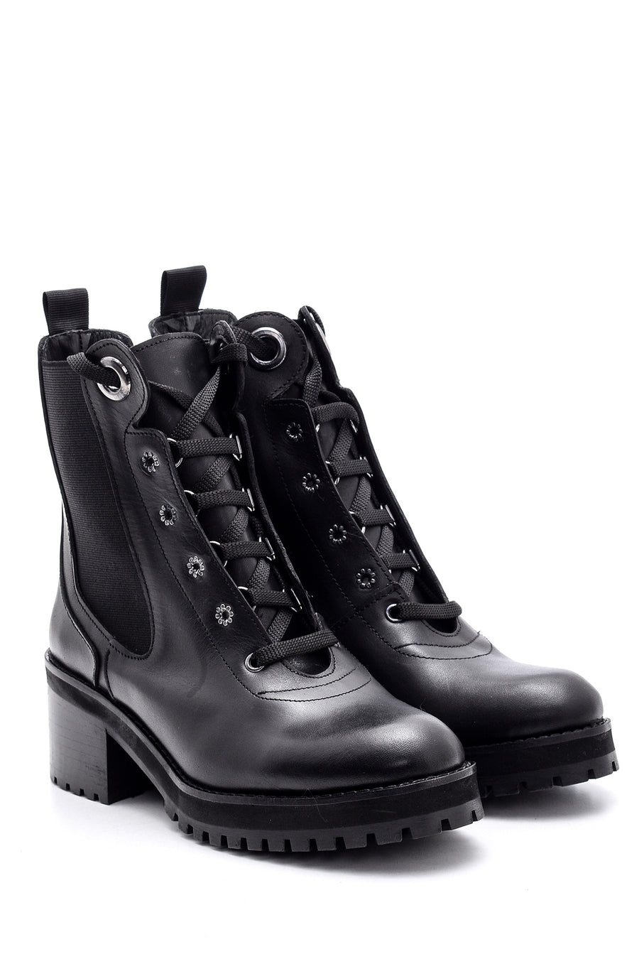 Women's Heeled Leather Boots