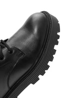 Men's Black Zippered Leather Casual Boots | Derimod