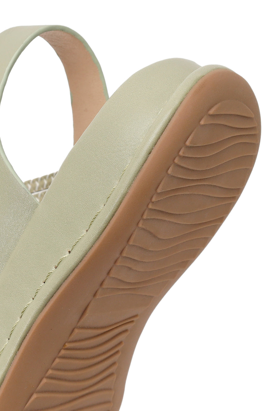 Women's Green Chunky Sole Comfort Sandals