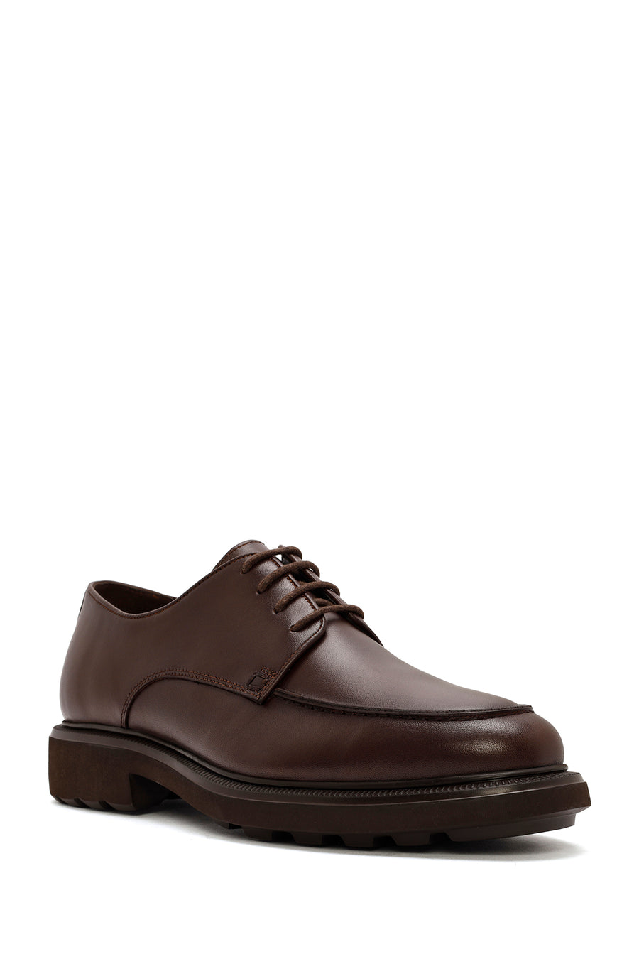 Men's Brown Lace-up Leather Casual Shoes