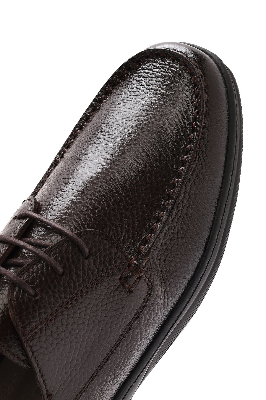 Men's Brown Lace-up Leather Casual Shoes
