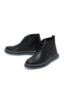 Men's Black Leather Boots | Derimod