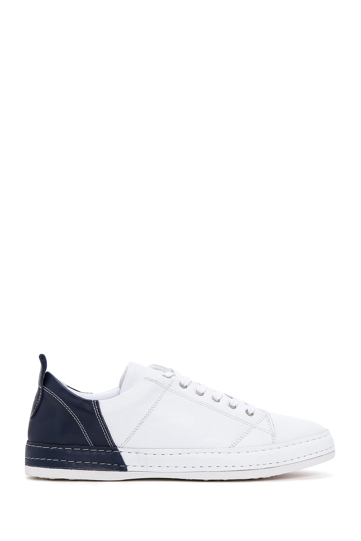 Men's White Leather Sneaker 23SFD680518 | Derimod