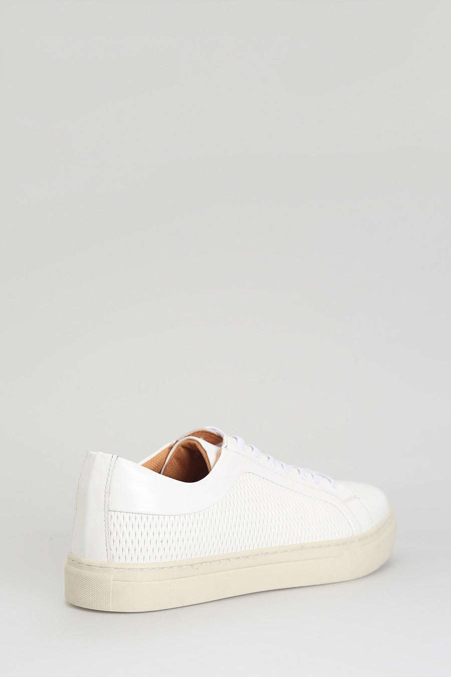 Beyaz Erkek Deri Sneaker