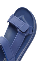 Women's Blue Strappy Thick Soled Jelly Sandals | Derimod