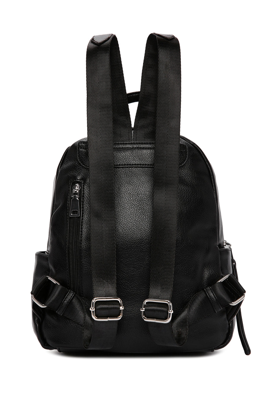 Women's Black Quilted Backpack