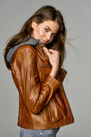 Weekend Women's Leather Jacket | Derimod