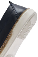 Men's Navy Blue Leather Casual Shoes | Derimod