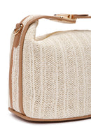 Women's Cream Long Strap Straw Handle Bag | Derimod