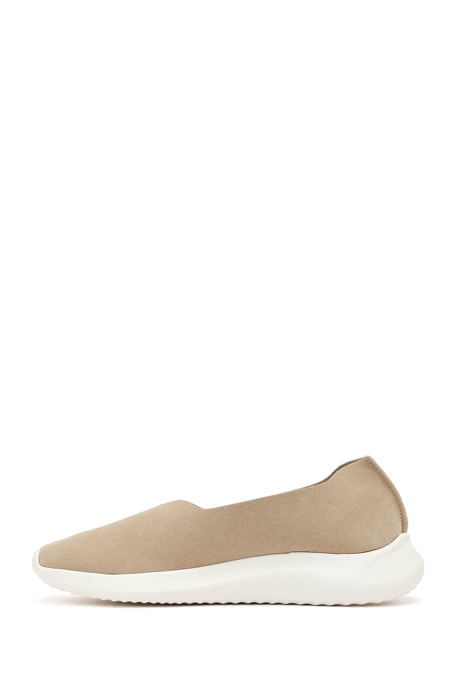 Women's Beige Chunky Suede Shoes