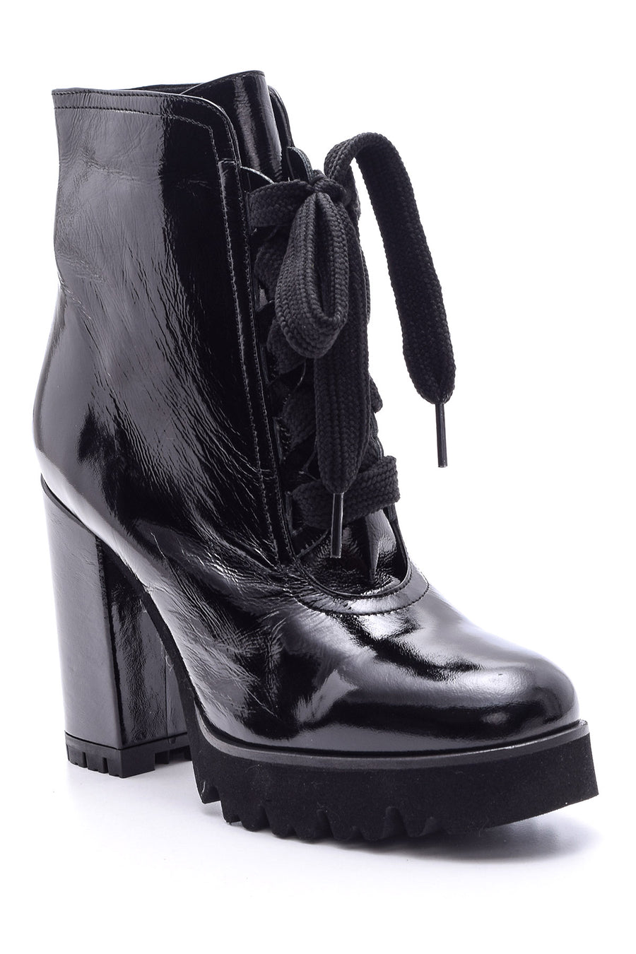 Women's Patent Leather Boots