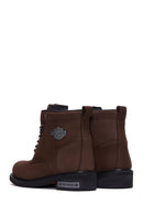 Harley Davidson Men's Brown Nubuck Gibson Leather Boots | Derimod