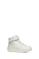 Geox Girls White Lace-Up Washiba Lace-Up Ankle Sneakers | Derimod