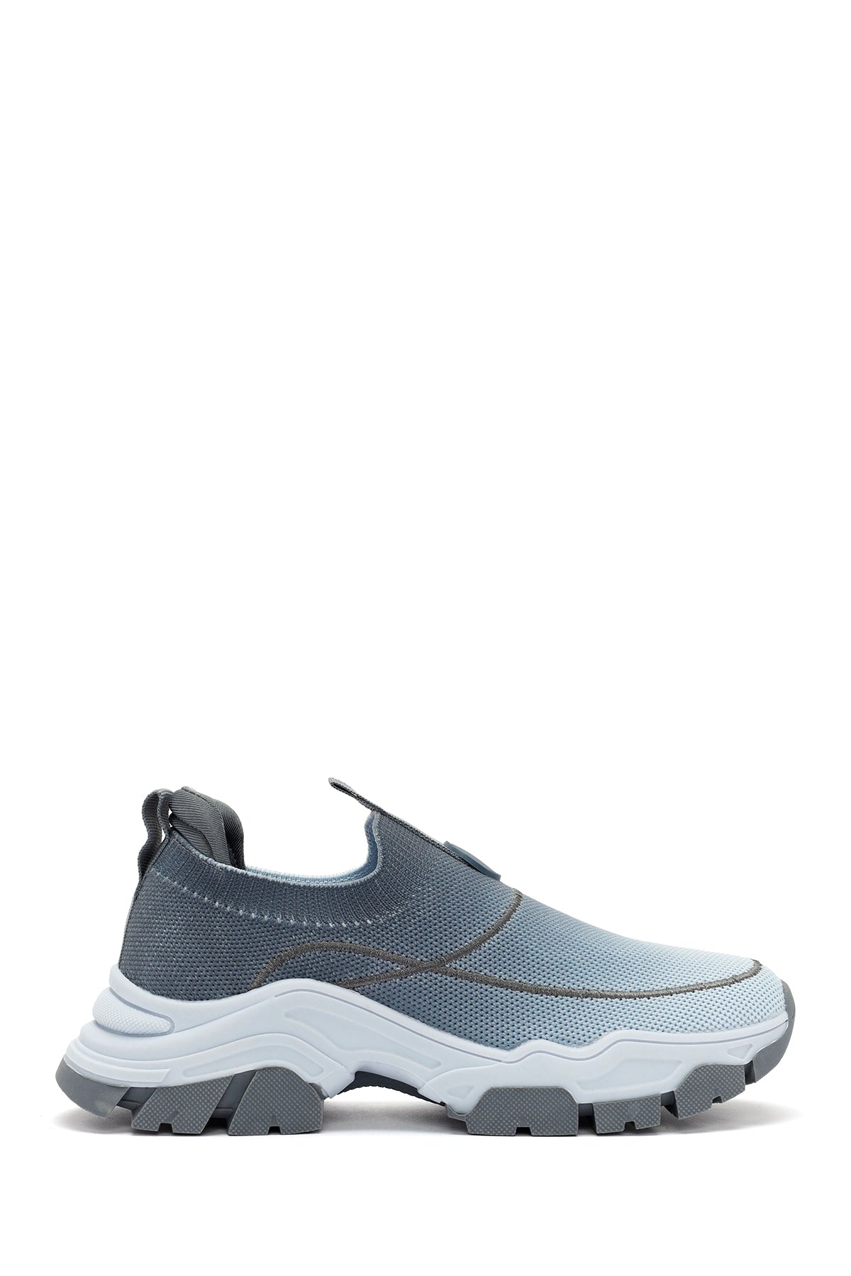 Derimod Zero Women's Gray Thick Soled Sneaker 24SFD43076F | Derimod