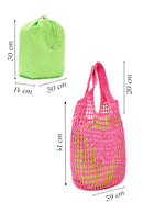 Women's Pink Straw Shoulder Bag | Derimod