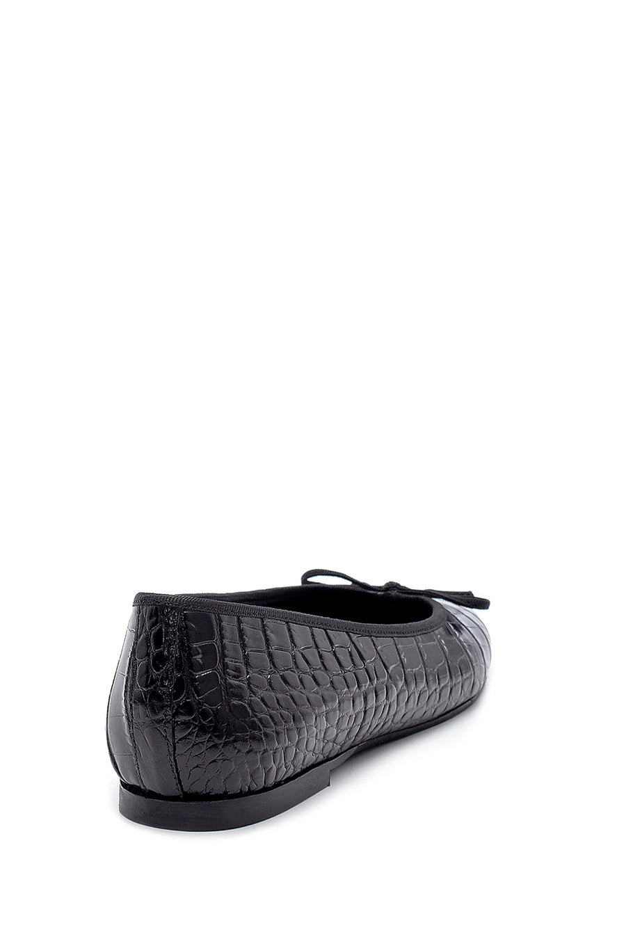 Women's Leather Crocodile Patterned Ballerinas