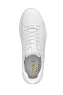Geox Erkek Beyaz U Flextrıde Plus Bağcıklı Deri Sneaker | Derimod