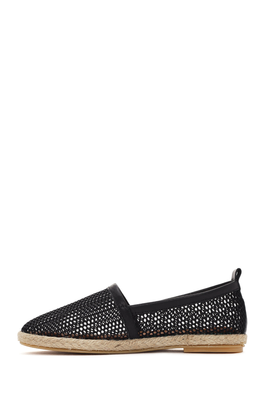 
Women's Black Leather Espadrille
