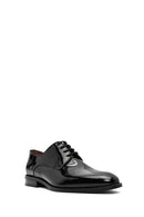 Men's Black Laced Patent Leather Classic Shoes | Derimod