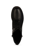 Geox Women's Black Leather Boots | Derimod