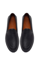 Men's Black Leather Casual Loafer | Derimod