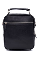 Men's Black Leather Messenger Bag | Derimod