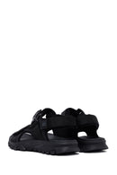 Male Black Fabric Sandal | Derimod