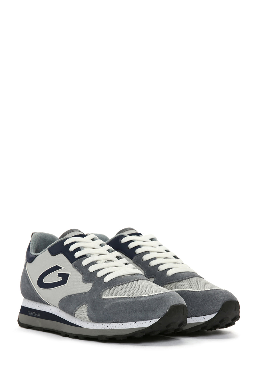 Alberto Guardiani Men's Gray Black Wen Thick Soled Sneaker