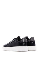 Men's Black Leather Thick Soled Sneaker | Derimod